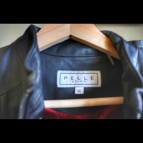 Black 100% Real Leather Jacket Slim Fit Zip Up - Picture 4 of 5